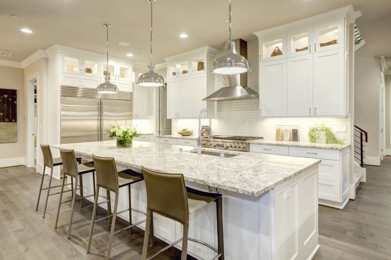 Kitchen with Granite Island